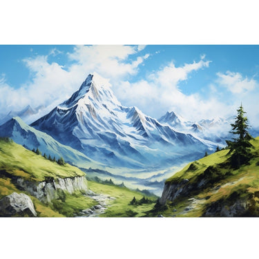 Large Mountain Painting